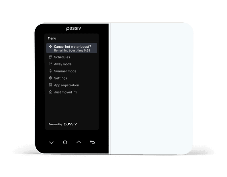 Passiv Programmer boost your hotwater screen